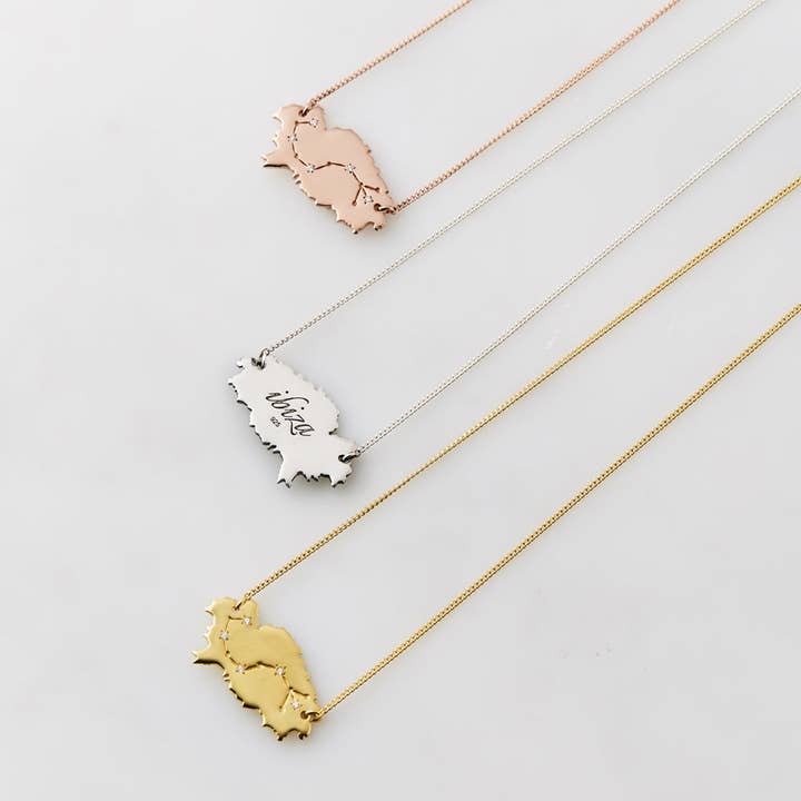 Charlotte's Web Jewellery - Vente Colliers à pendentif - COLLIER CONSTELLATION IBIZA - OR ROSE4