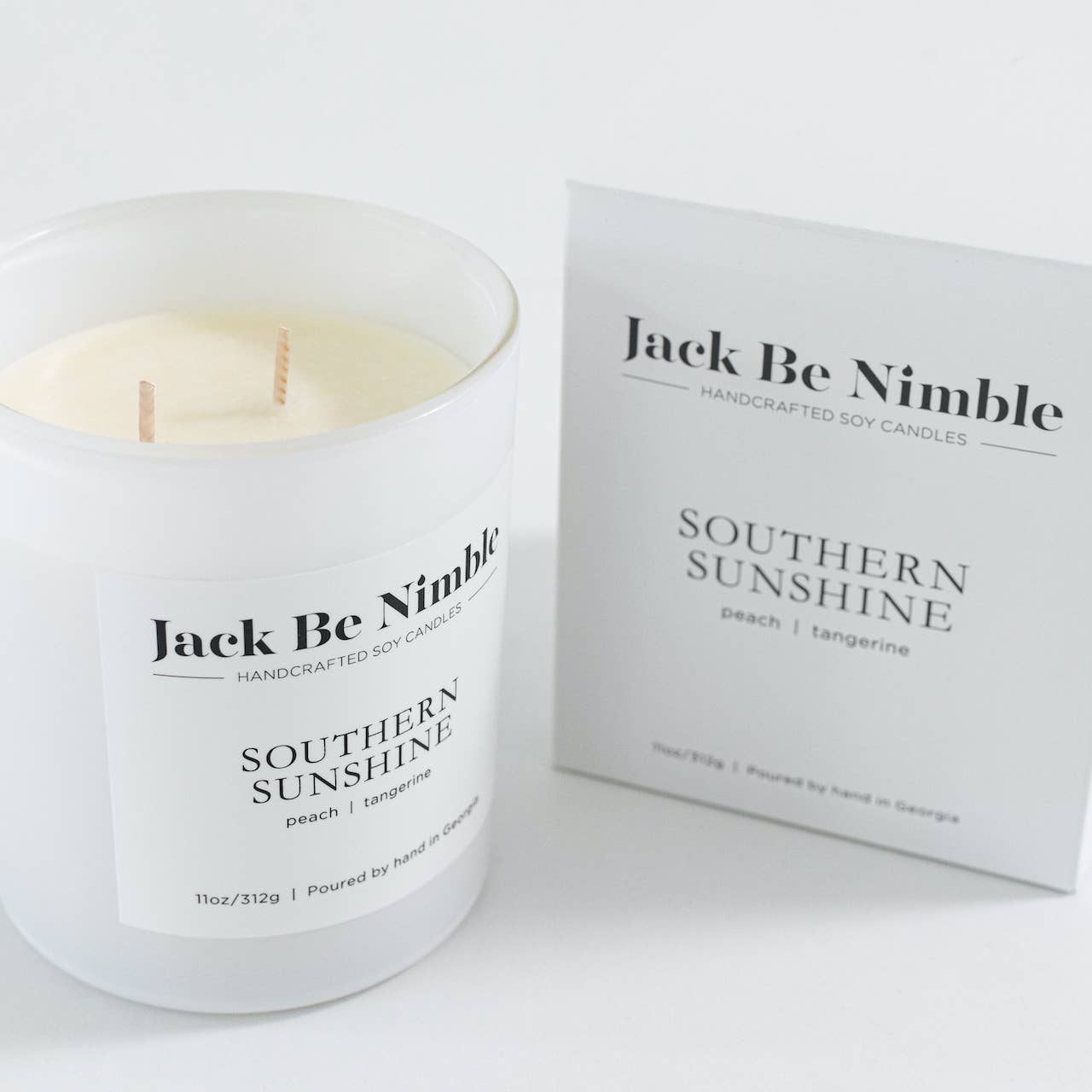Jack Be Nimble Candles - Vente Bougie en bocal - Bougie de soja parfumée Southern Sunshine 11 oz4