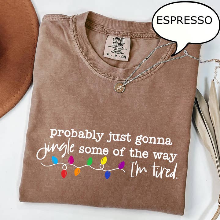 Camiseta de Navidad de Comfort Colors Estoy Cansado, Suéter de Feliz Navidad para venta al por mayor de Glaime