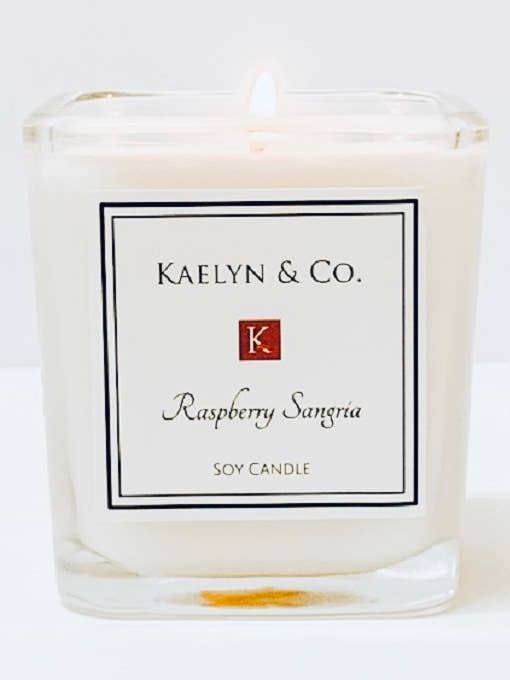 Raspberry Sangria Signature Cube Candle for wholesale by KAELYN & CO.