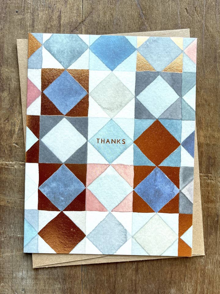 Tarjeta de felicitación «Gracias» para venta al por mayor de Katharine Watson