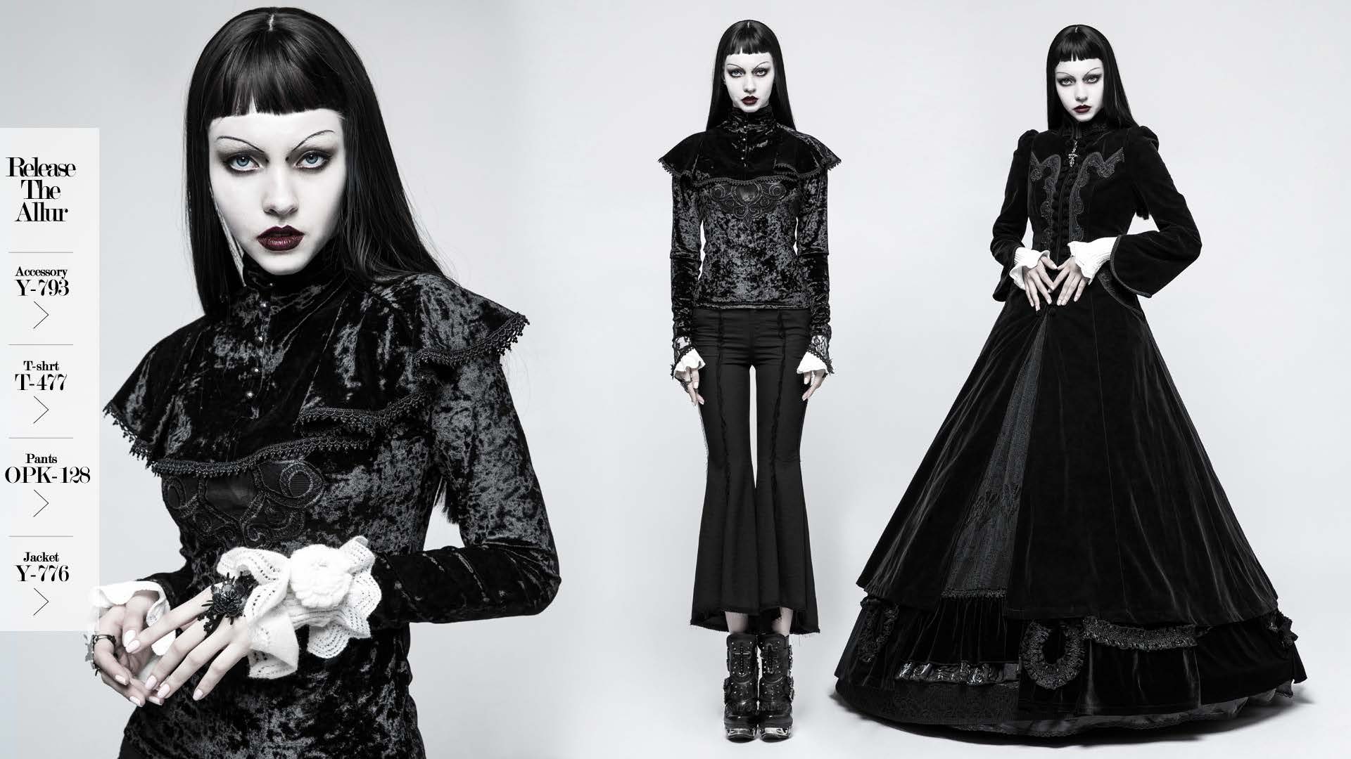 Western Fashion - Wholesale Dress - Women's - GOTHIC PALACE SWALLOW TAIL LONG DRESS4