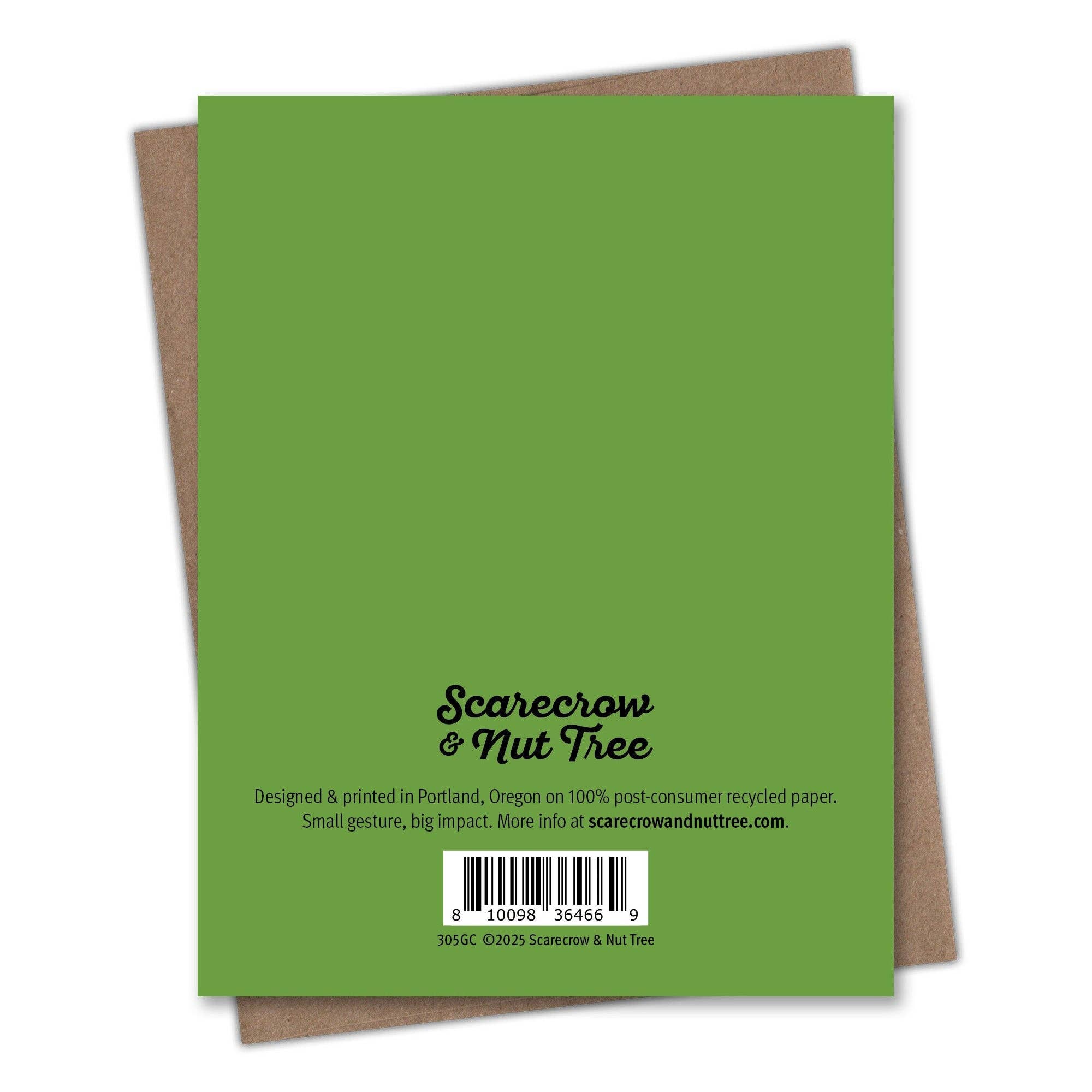 Scarecrow & Nut Tree - Wholesale Love Card - Garden Grow Zucchini - Recycled Sexy Love Card For Gardeners2