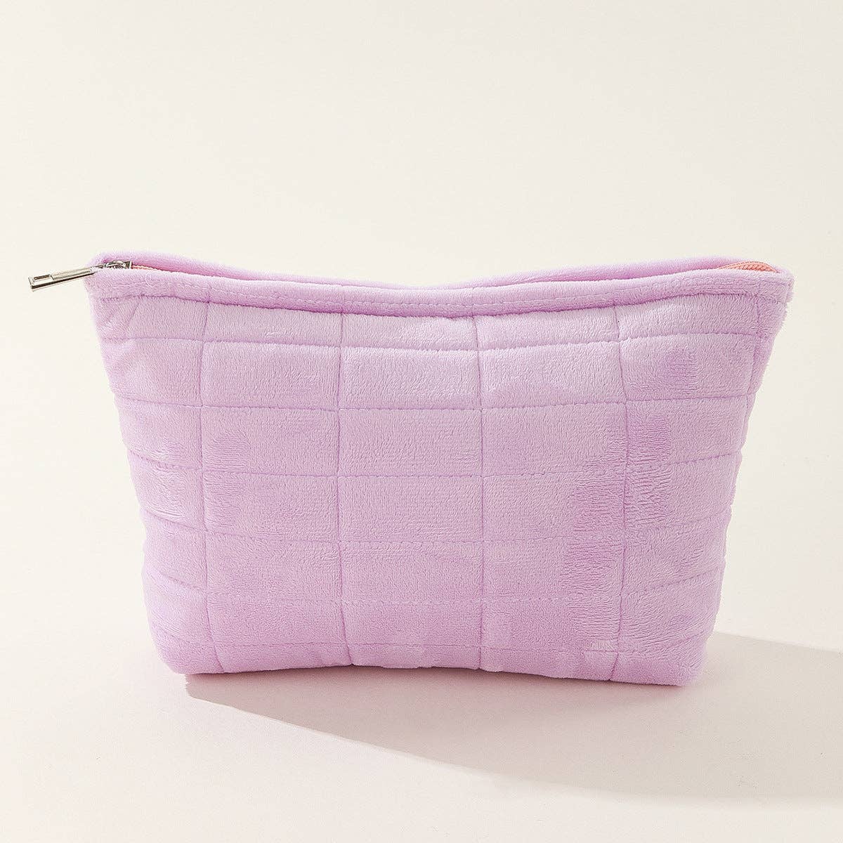 Dipped Shop – Engroshandel Kosmetiktaske – Ensfarvet stor kapacitet enkel makeup-taske DPB01093