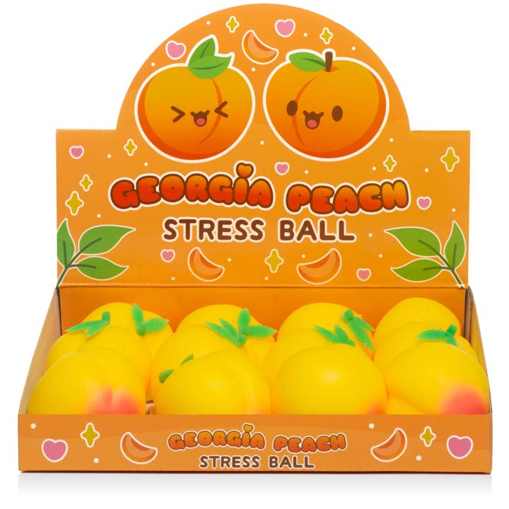Kawaii Slime Company - Wholesale Squishy Toy - Kids & Baby - Just Peachy! Cute Georgia Peach Stress Ball (12pcs/case)