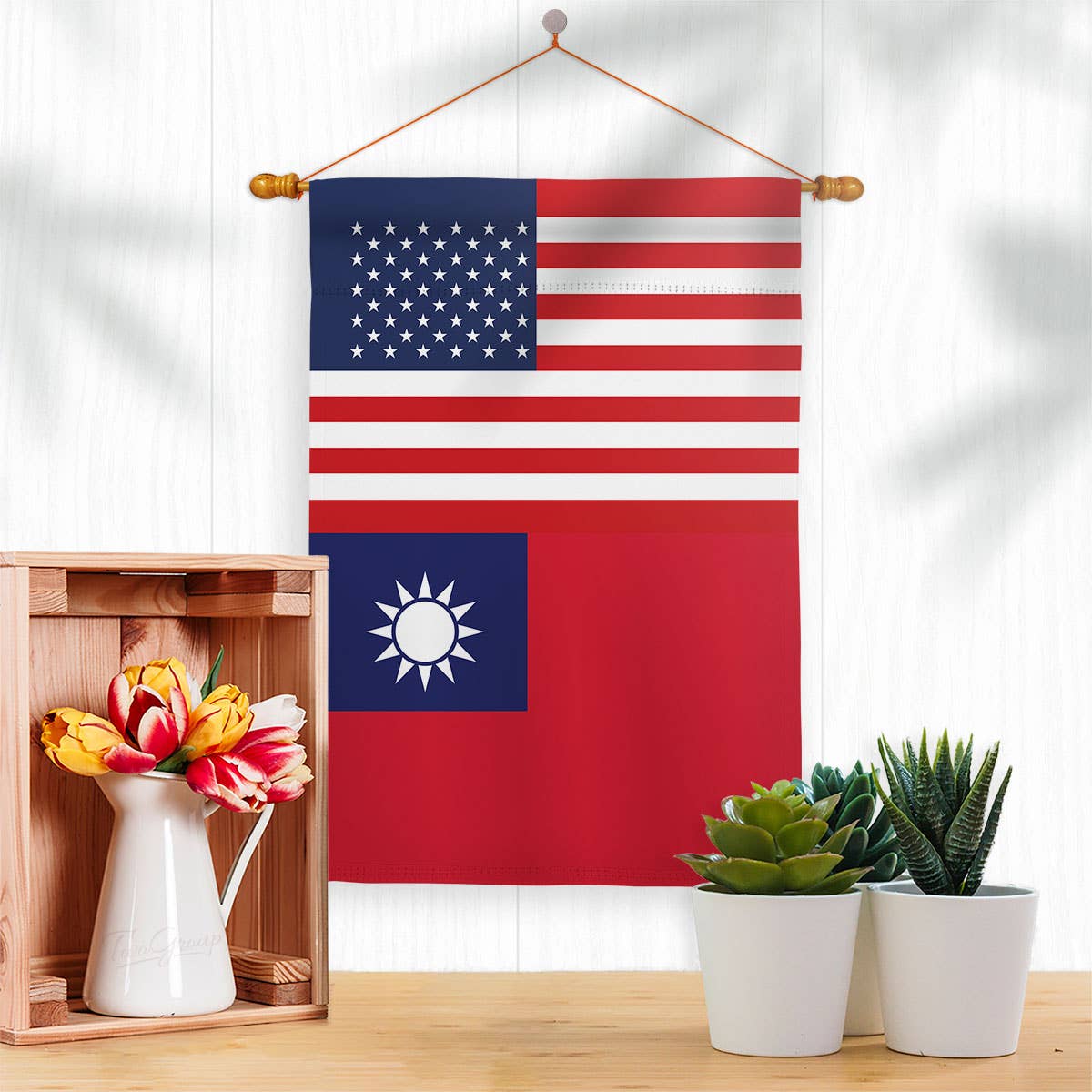 Two Group Flag Co - Vendita all'ingrosso Bandiere - Bandiera decorativa USA di nazionalità regionale di amicizia degli Stati Uniti2