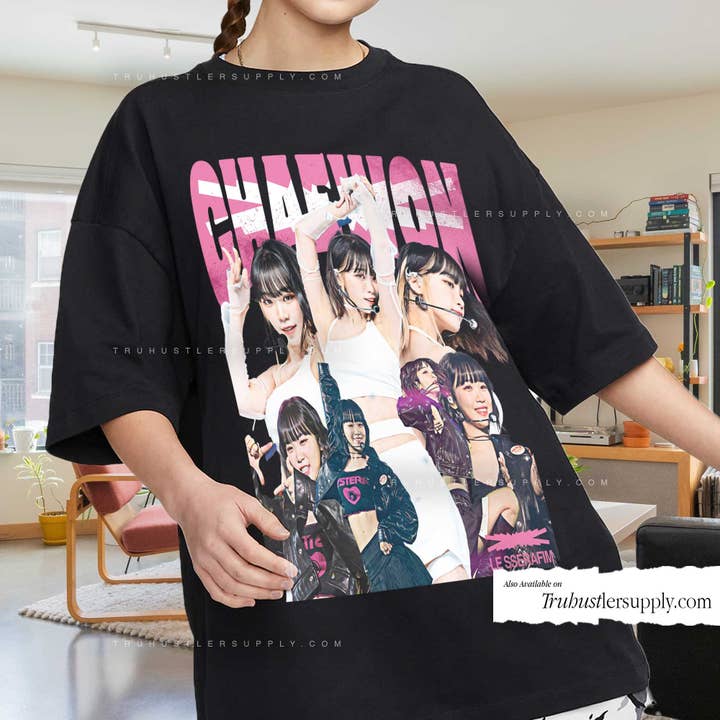 TheKingShirt - Wholesale T-Shirt (Graphic) - Women's - Chaewon Kpop Vibes - Unleash Your Style with Sserafim Vintag
