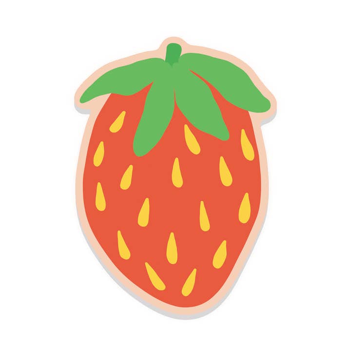Christine Witmore - Wholesale Sticker - Strawberry Vinyl Sticker