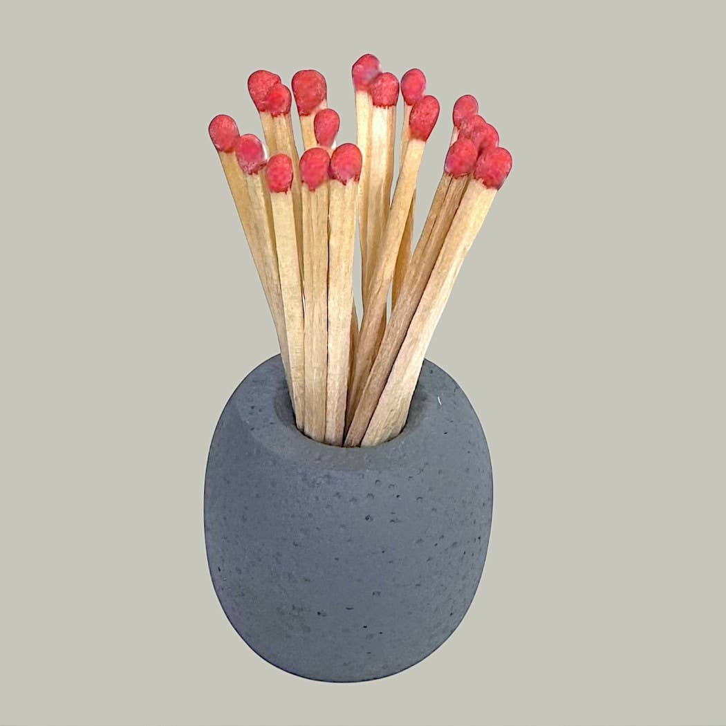 CJ Gift Goddess - Wholesale Match Holder - Concrete Match Holder/Toothpick Holder: Includes 25 Matches49