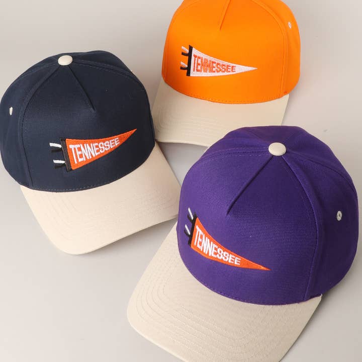 Tennessee Pennant Embroidered Trucker Hat for wholesale by Fashion City