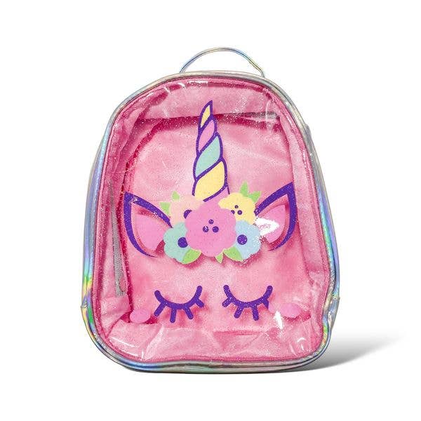 Doe a Dear - Wholesale Backpack - Kids - P70 B1285 Unicorn Clear Backpack (2 Colors)1