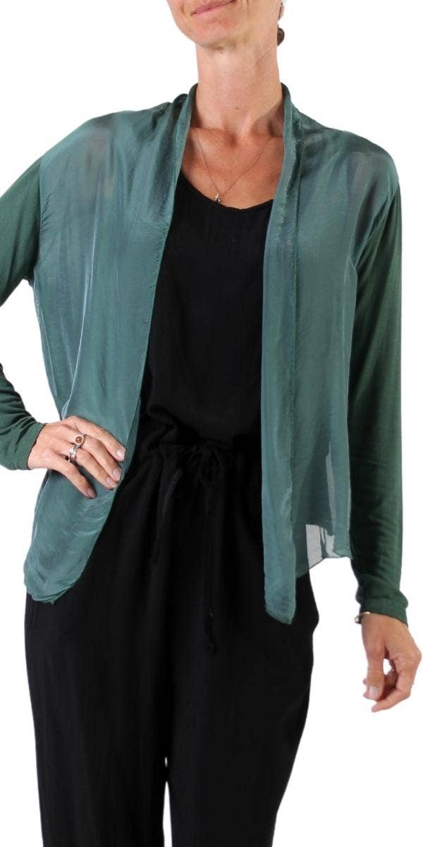 Gigi Moda - Wholesale Cardigan - Women's - Silk Front Cardigan29