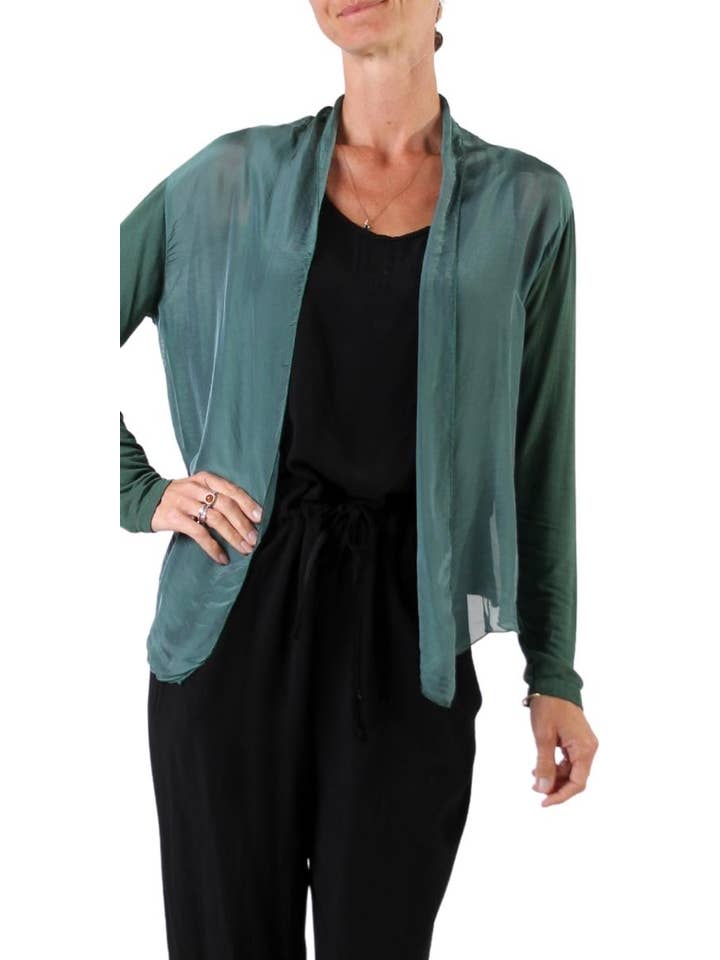 Gigi Moda - Wholesale Cardigan - Women's - Silk Front Cardigan29