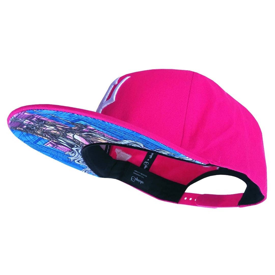 Capiche – wholesale Keps med platt skärm – Unisex – Hera Snapback - Rosa1