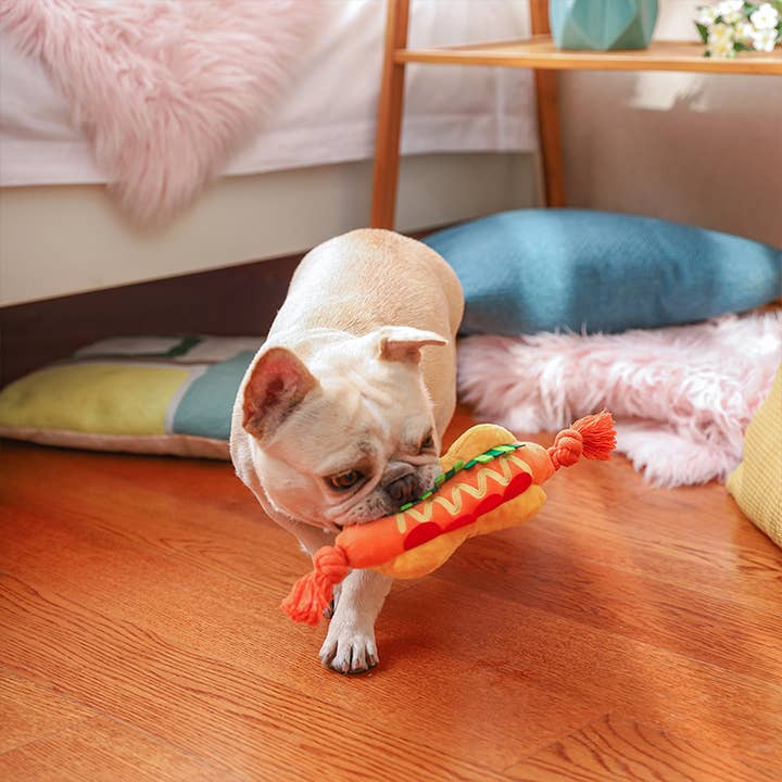 Hugsmart Products Inc - Venta al por mayor Peluche - Perros - Fiesta de comida para mascotas HugSmart | Hot dog, peluche para perros