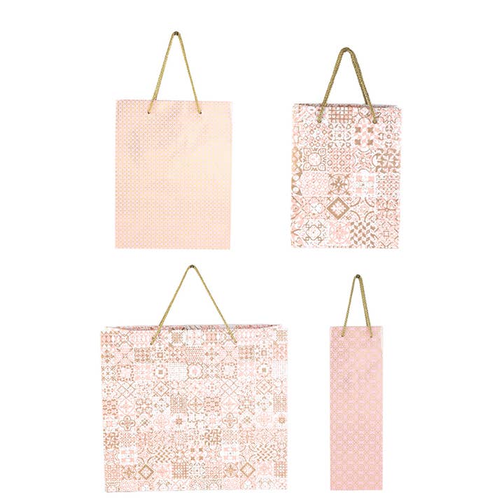 ExpoBazaar - Vente Set de pochettes cadeaux - Sac Cadeau | Sacs en Papier Fait Main | Sac à Vin | Lot de 7