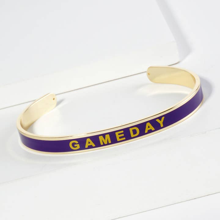 Lou & Co - Wholesale Cuff Bracelet - Enamel Gameday Cuff Bracelet22