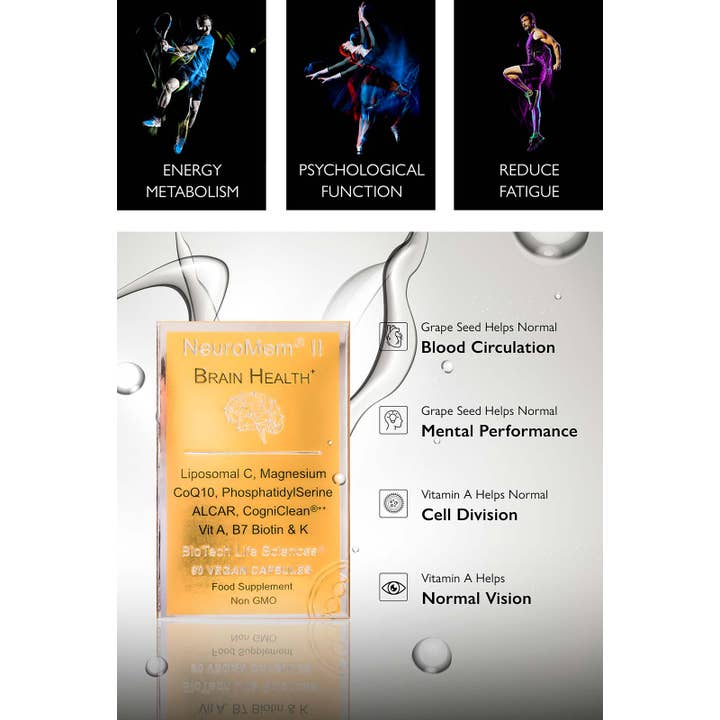 BioTech Life Sciences - Wholesale Oral Supplement/Vitamin - IQ2 NMN - Brain & Heart Health - Grow New Brain Cells
