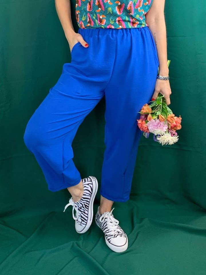 Calças Mare - Azul por atacado de La Compiano