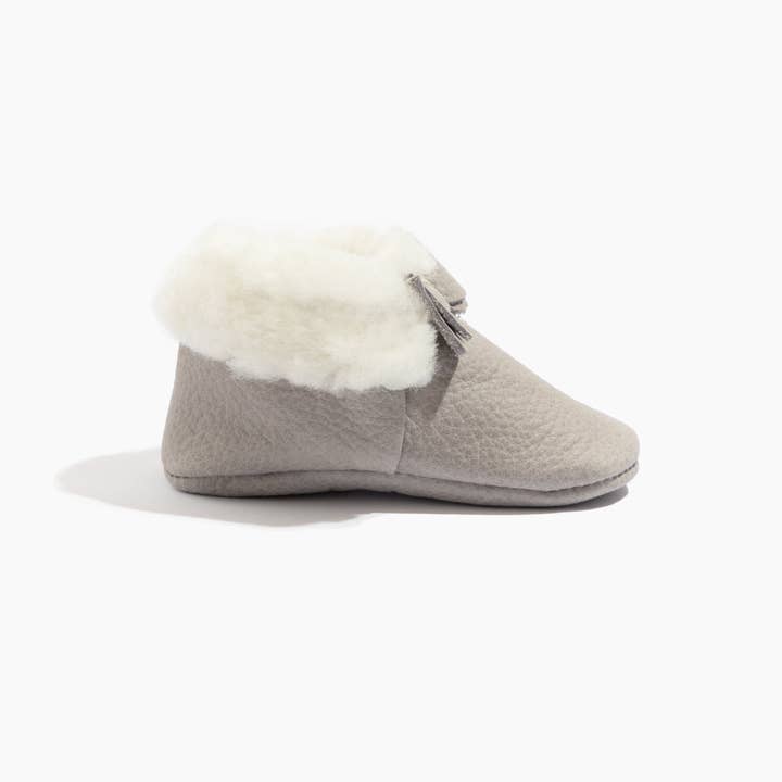 Freshly Picked - Wholesale Booties - Baby - Salt Flats Shearling Bow Baby Shoe2