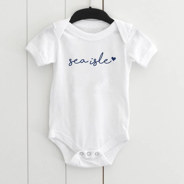 Custom Local Script Infant Bodysuit for wholesale by Salt + Fare