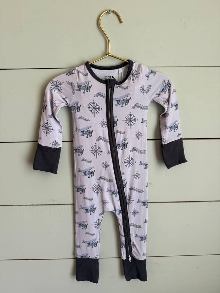 Adventure Awaits Bamboo Zippy for wholesale by Carol Bear Apparel