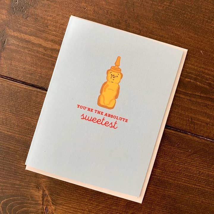 Papermain - Wholesale Thank You Card - Honey Bear Thank You Card - Cute Thanks Honey Pot, Sweet Card, Honey Pun Gift, Honey Favors, Honey Jar