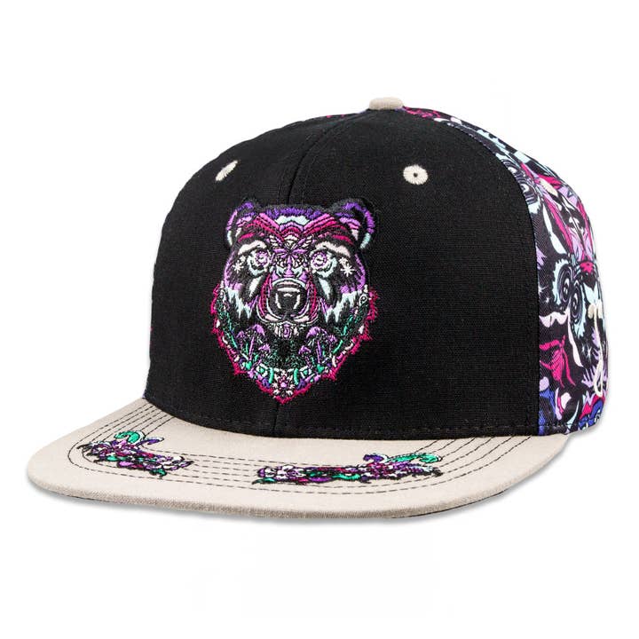 Ellie Paisley Bär Blumenmuster Fitted Cap für den Großhandel von Grassroots California