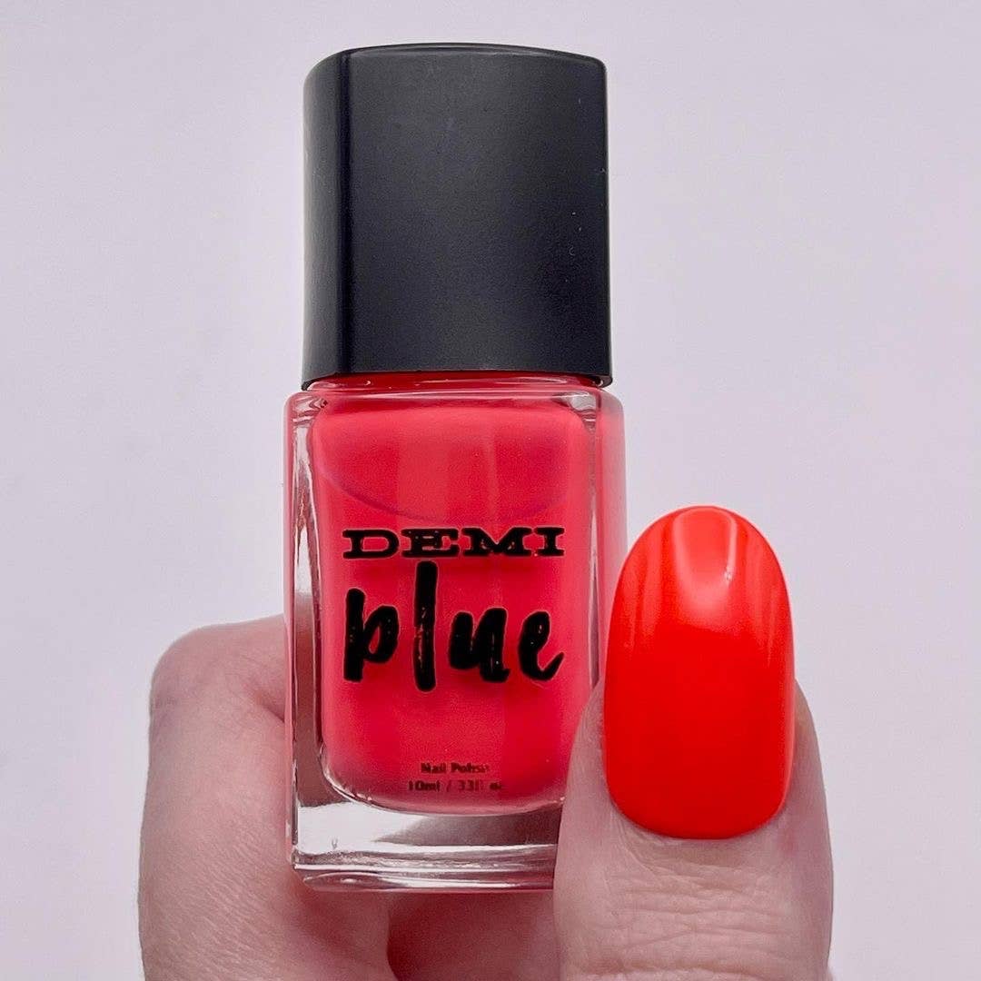 DEMIblue Clean and Vegan Nail Polish - Wholesale Nail Polish - Summer Dress Season – Red Orange Vegan Nail Polish3