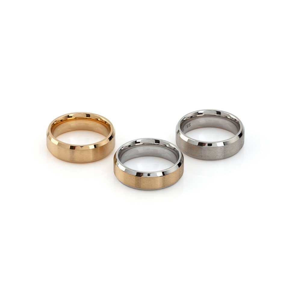 Shebiju - Wholesale Band/Stacked Ring - Steel Alliance GKR23010050