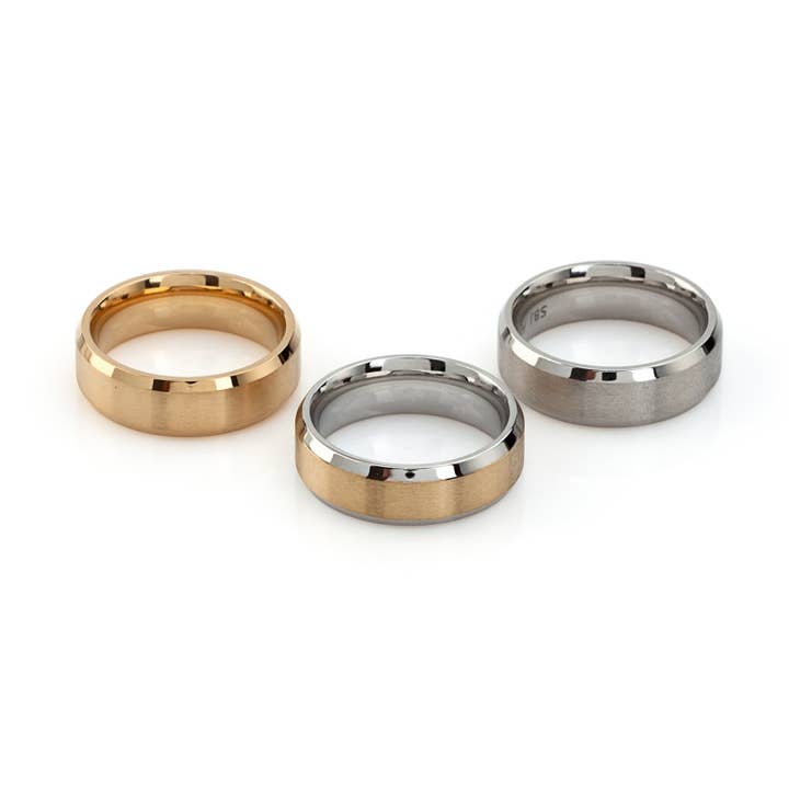 Shebiju - Wholesale Band/Stacked Ring - Steel Alliance GKR23010050