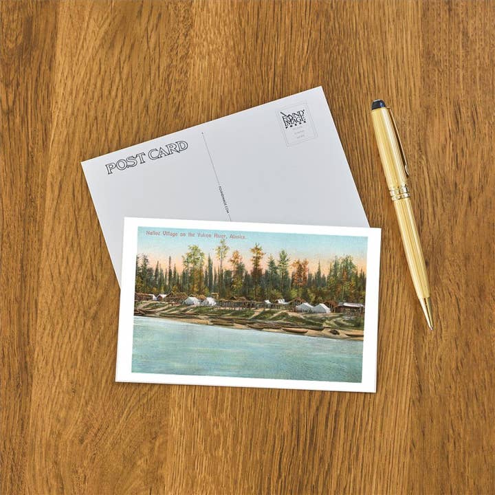 Found Image Press - Wholesale Postcard - Postcard AK-61 Native Village on Yukon River1
