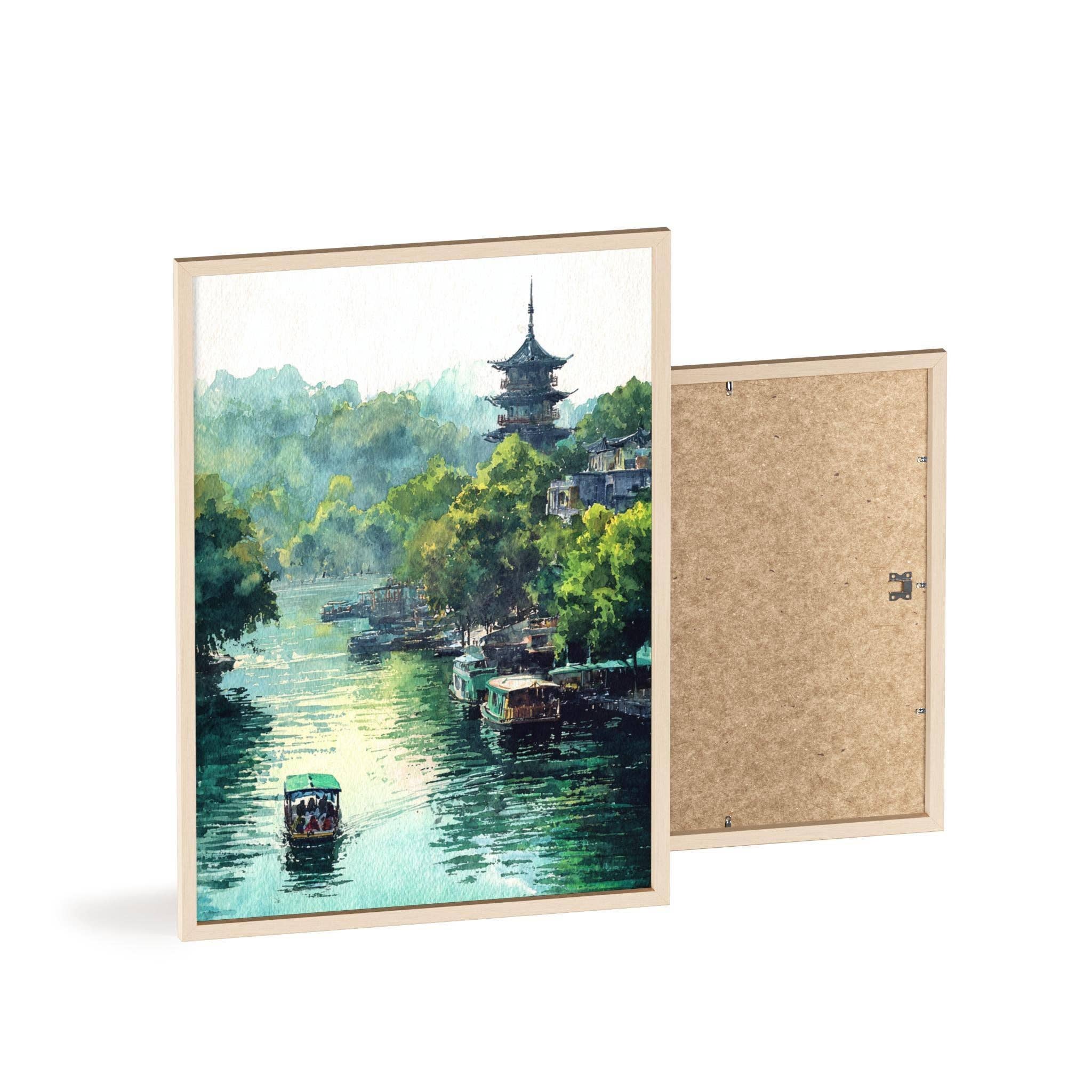 Premium Travel Art - Wholesale Art Print - Hangzhou China Watercolor Art Hangzhou Travel Print Hangzhou China Artwork Hangzhou Decor China Wall Art7