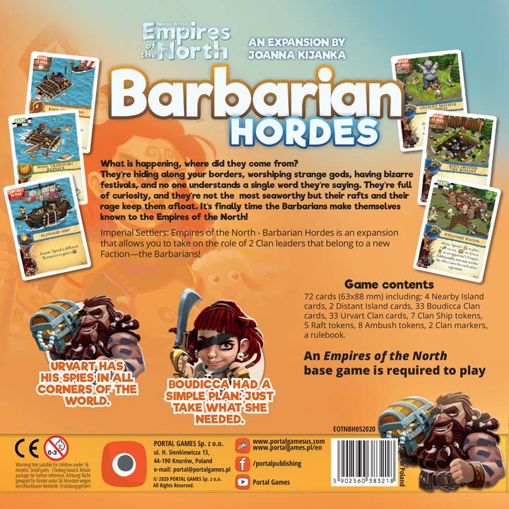 QMDirect - Wholesale Card Game - Imperial Settlers: Empires of the North - Barbarian Hordes1