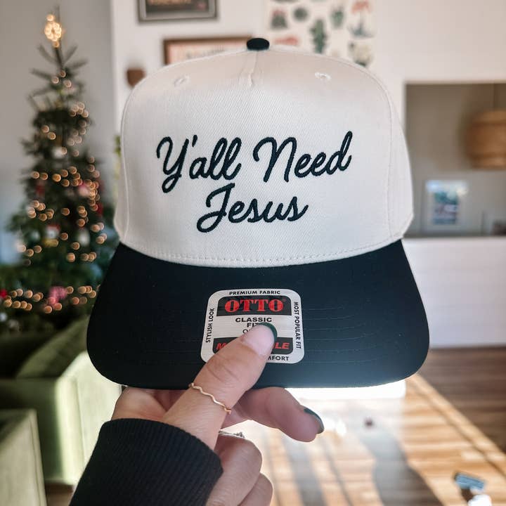 DENVERCO. - Wholesale Trucker Hat - Women's - Y'all Need Jesus Embroidered Hat0
