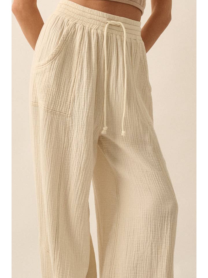 Promesa USA - Wholesale Pants - Women's - Mineral Washed Crinkle Cotton Parachute Pants16