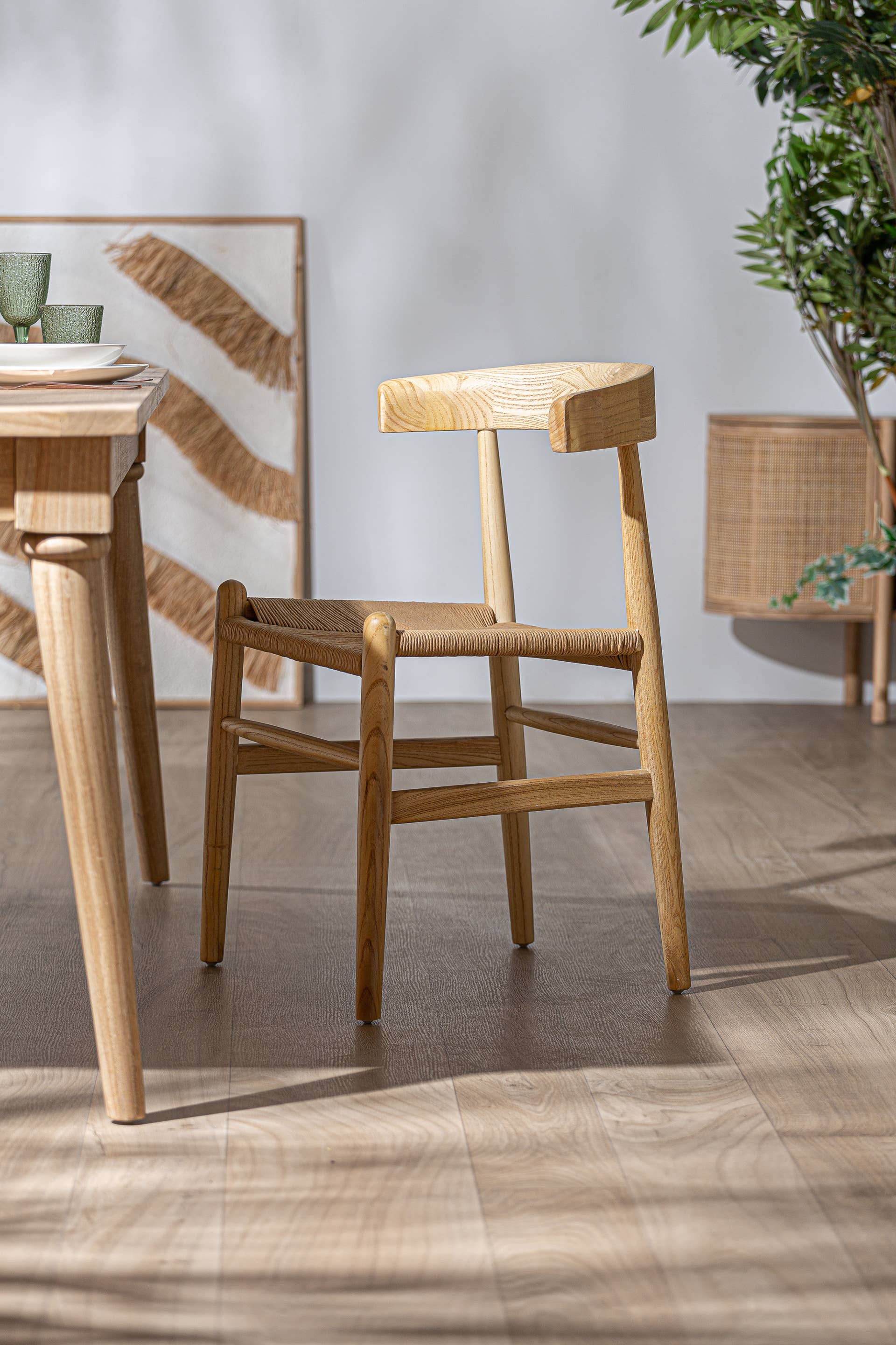 Kodu – wholesale Stol – Karvag stol i almträ, naturlig, 54 x 50 x 79 cm7