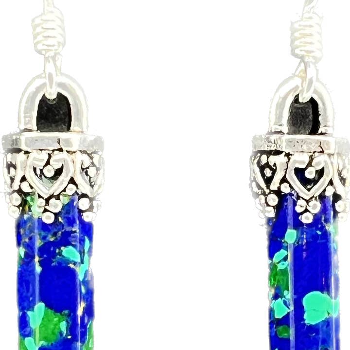 Azurite Mini Point örhängen för wholesale av Nirvana LLC