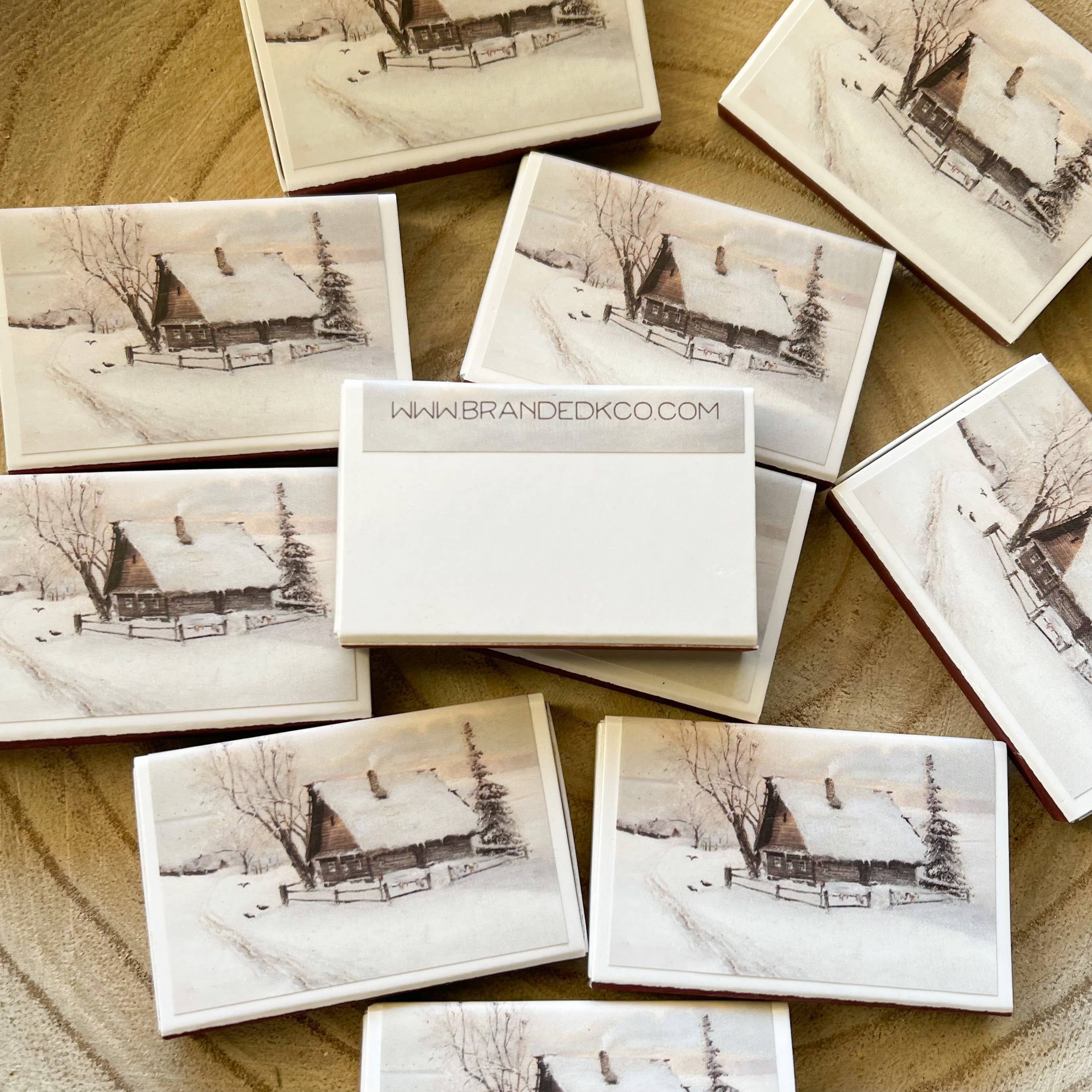 Branded K Co. - Wholesale Matches - Winter Cabin Match Set // Christmas Matches1