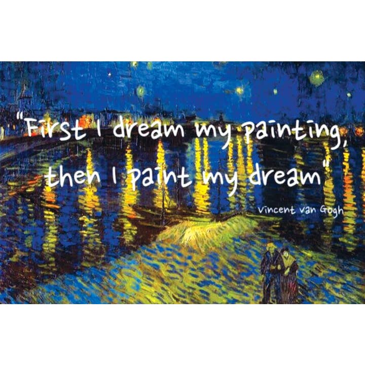 Postcard - Van Gogh: Dream Quote for wholesale by VisionWorks LLC