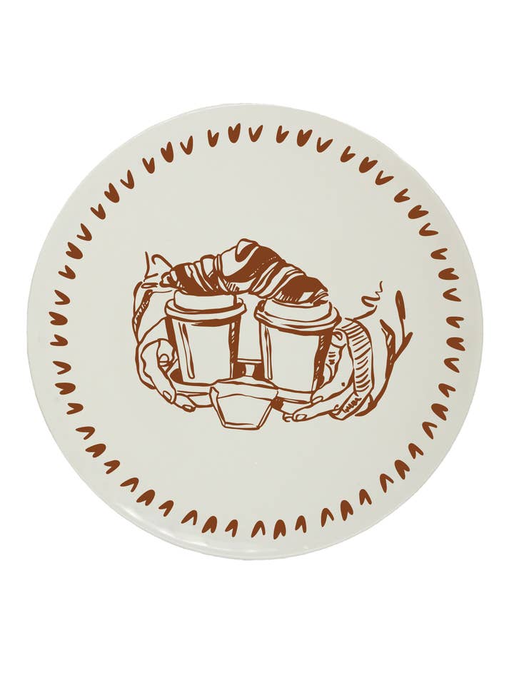 Dessert Plate Breakfast Coffee Mood for wholesale by Pó de Barro