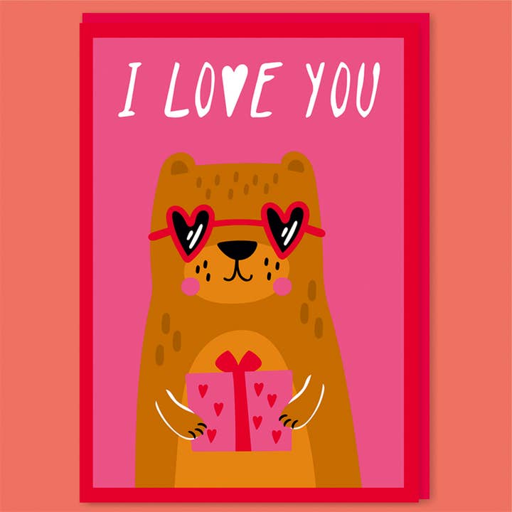 I love you Greeting Card for wholesale by Dean Morris Cards