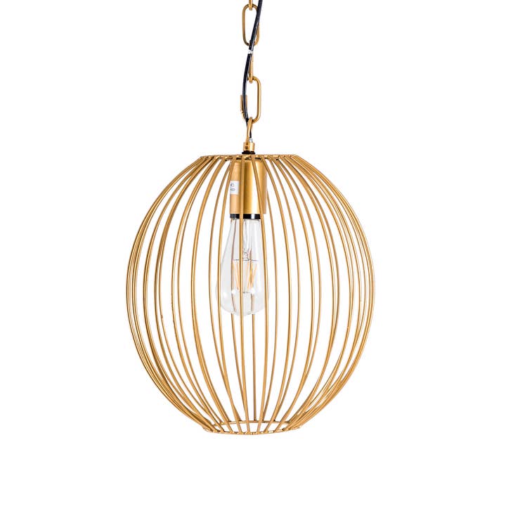 Pendentif de plafond en forme de sphère en fil de taille moyenne pour la vente par McGowan & Rutherford Ltd