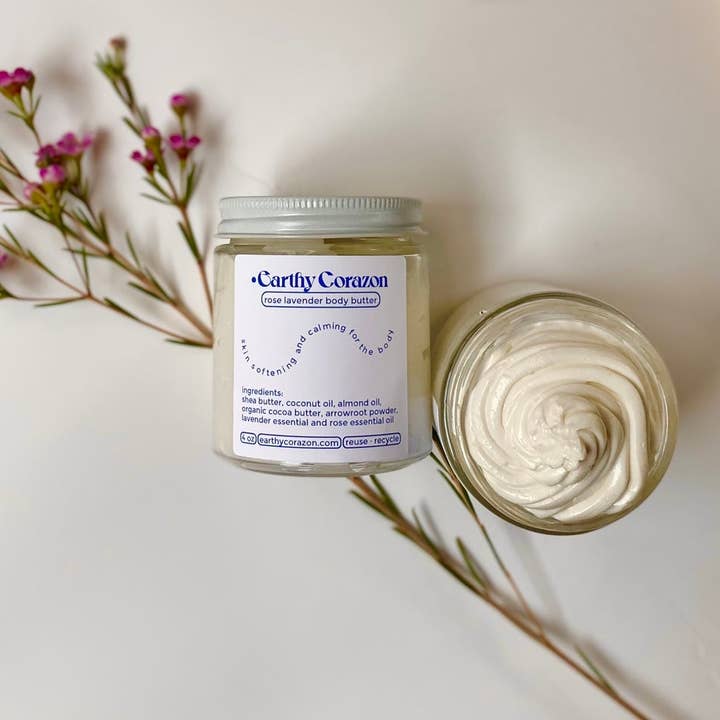 Rose Lavender Body Butter for wholesale by Earthy Corazon