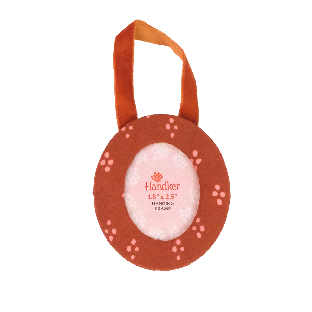 Handker Bandanas - Wholesale Ornament - Red Dottie Fabric Frame Ornament1