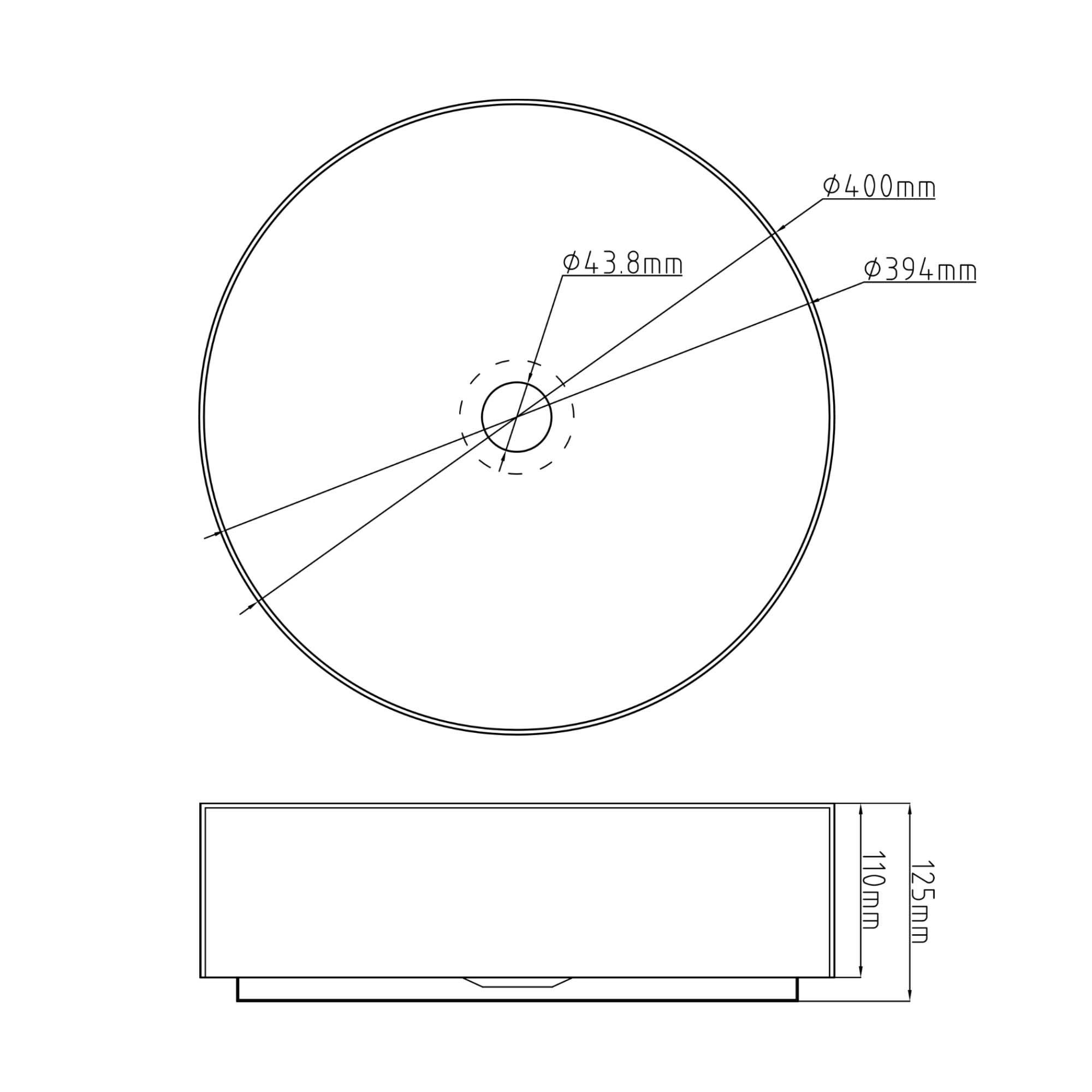 Stilform Handels GmbH - Wholesale Bathroom Mirror - Park washbasin in brushed gunmetal made of the finest stainless steel as a countertop washbasin without tap hole 40 cm2