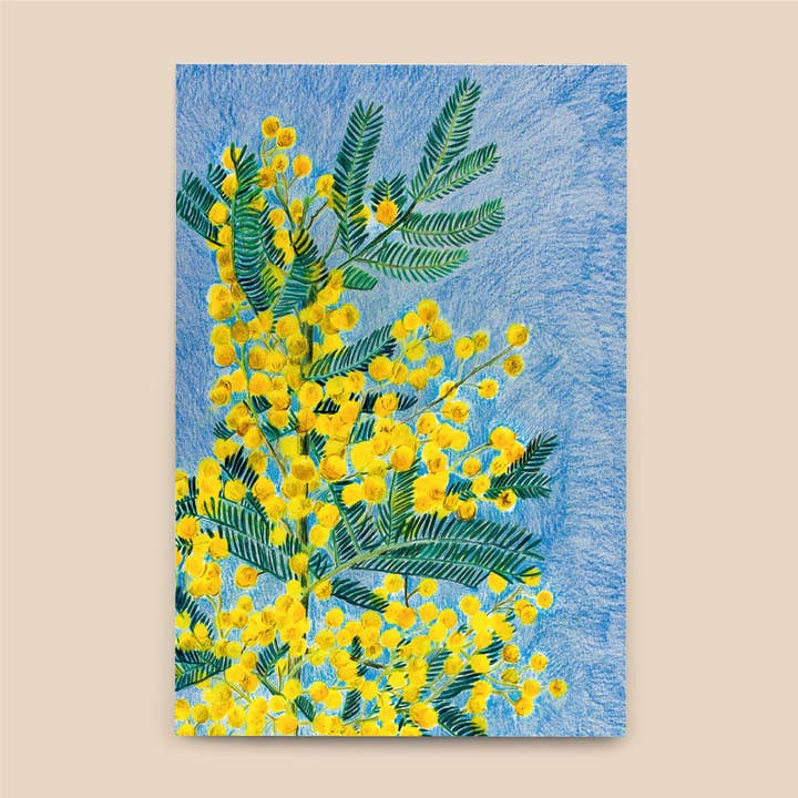 A5 ANTECKNINGSBOK - Mimosa - linjer eller punkter för wholesale av L'Esquermoise par Manon Sénal