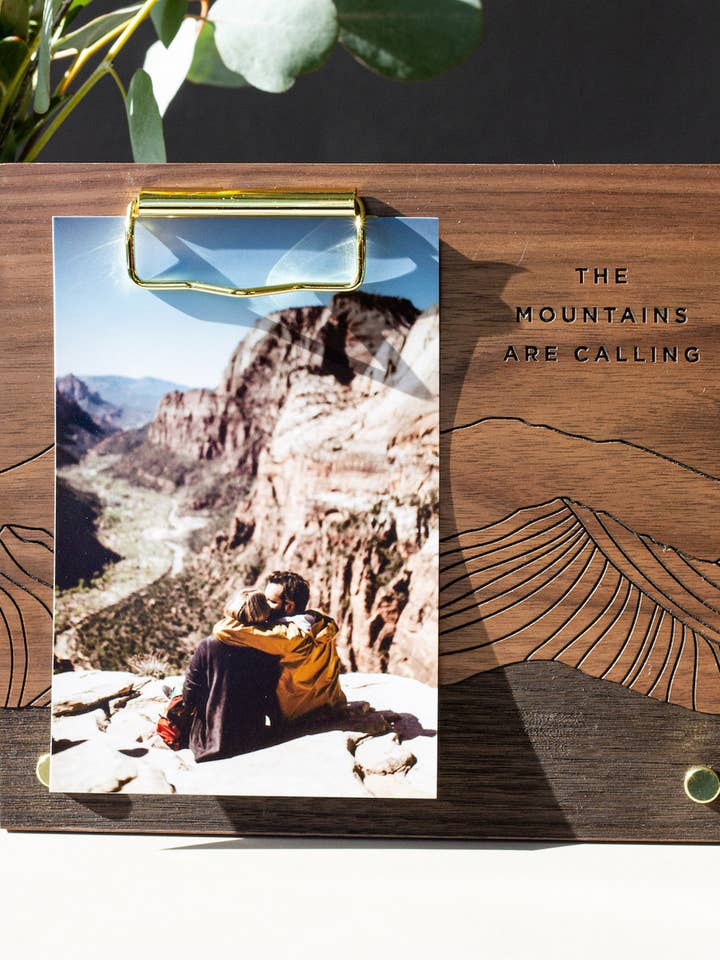 The Mountains Are Calling Wood Frame for wholesale by Hereafter