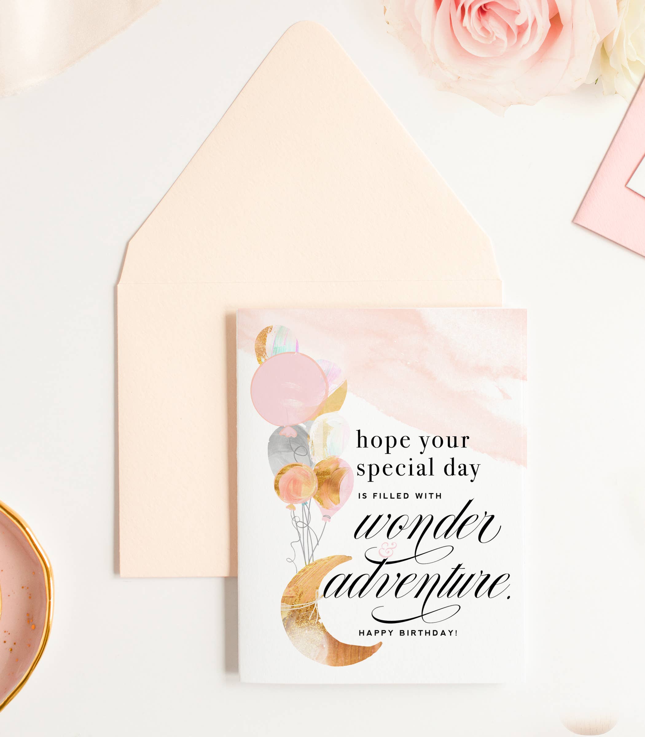 Kitty Meow Boutique - Wholesale Birthday Card - Wonder and Adventure - Inspirational Birthday Greeting Card1