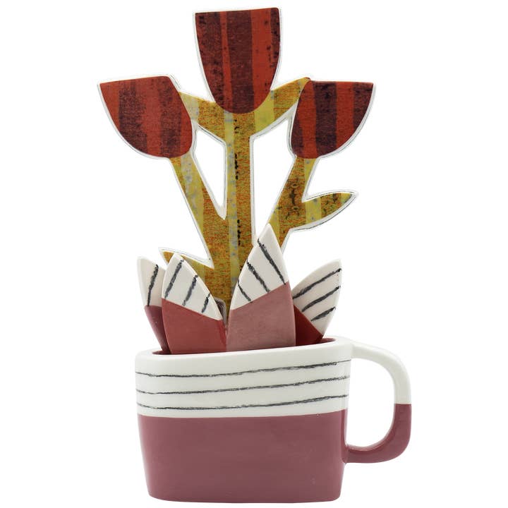 Terre di Scirocco - Wholesale Artificial Flowers - Tulip Flower – Red, 15x27cm3